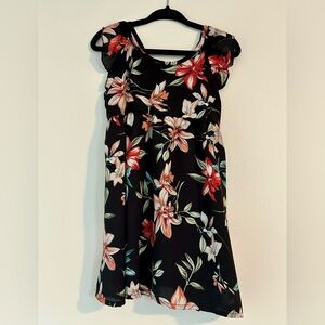 4T Floral Tie Back Dress